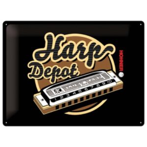 Hohner-Mondharmonica-Harp-Depot-Metalen-bordje-Yet-Music-Sound